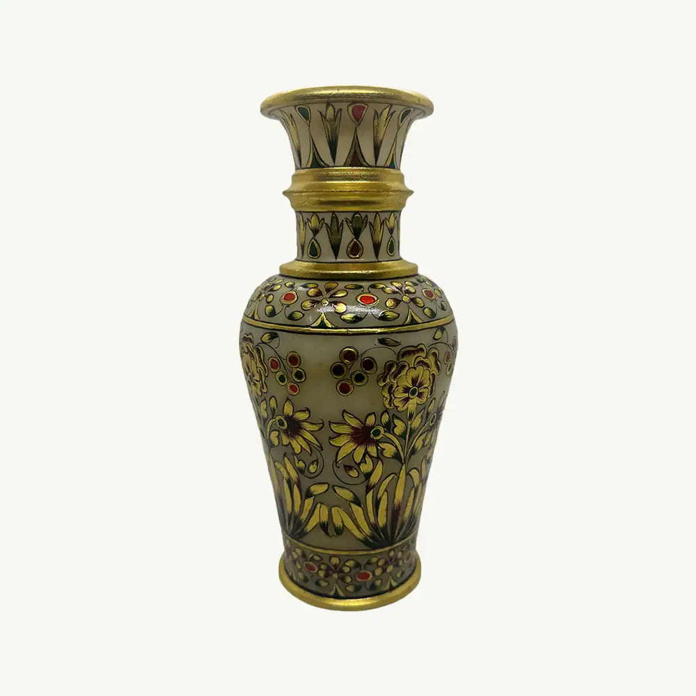 Golden Marbel Vase Set (Set of 3) The Gilded Vine Mughal