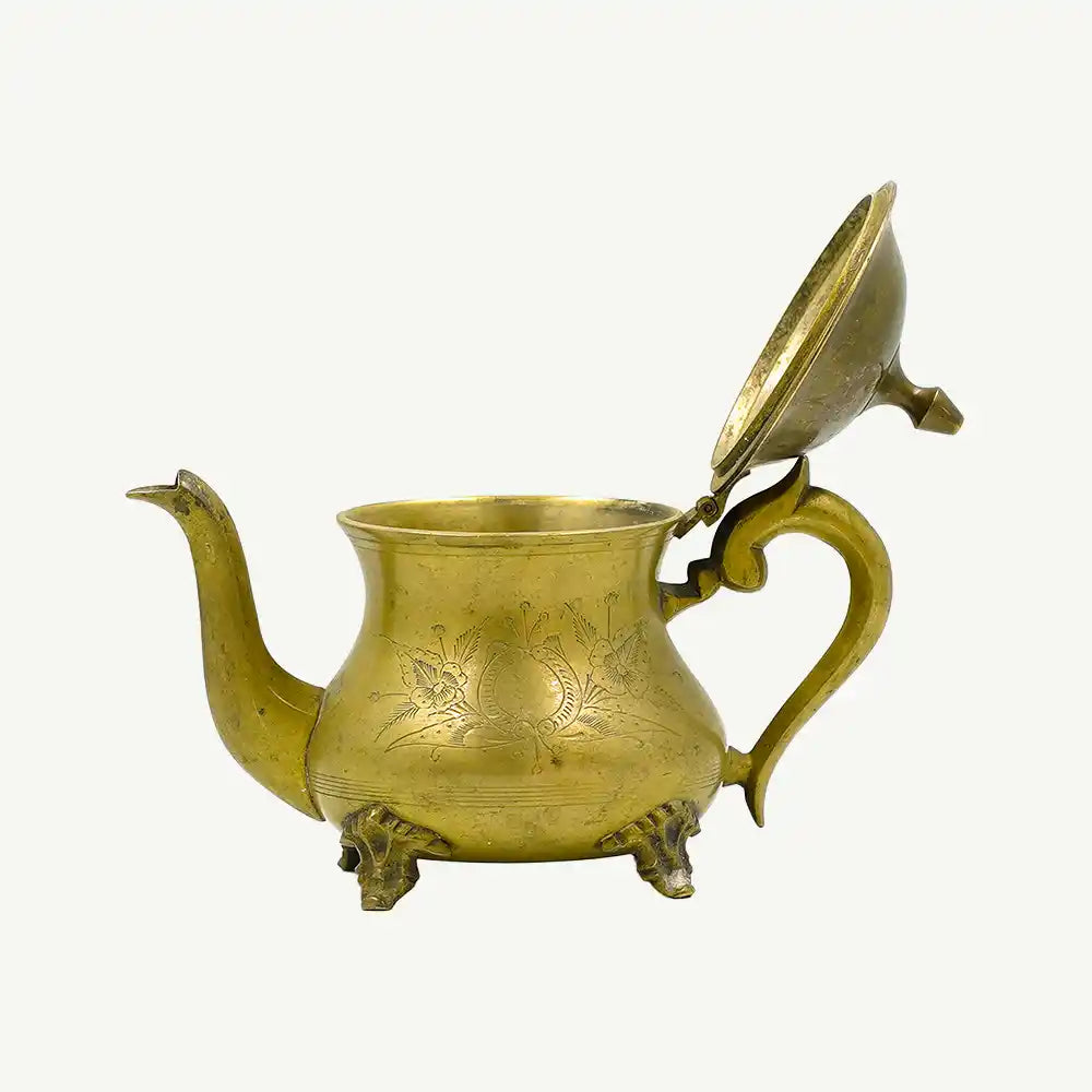 Vintage Solid Brass Traditional Teapot/Kettle