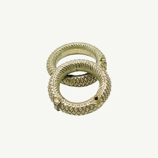 Vintage Solid Brass Traditional Anklet/Kada Set 5