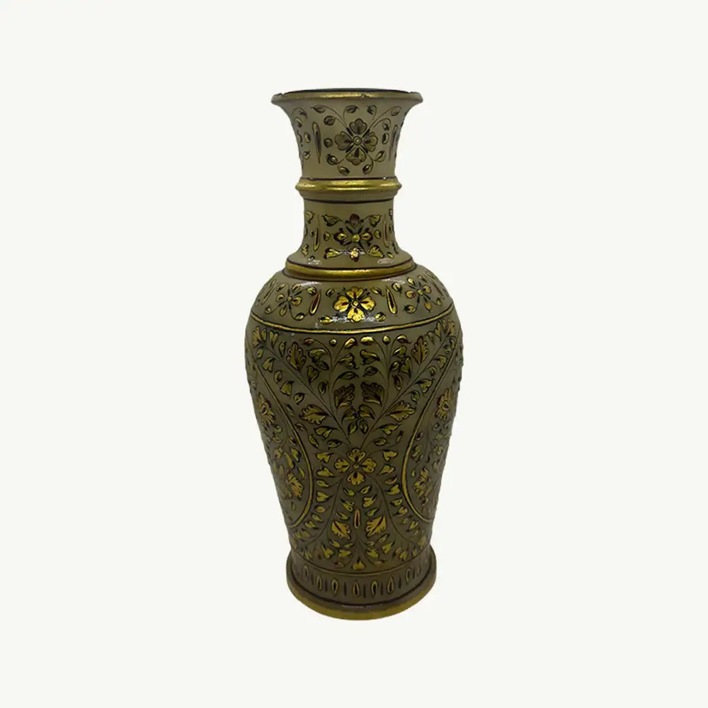 Golden Marbel Vase Set (Set of 3) The Gilded Vine Mughal