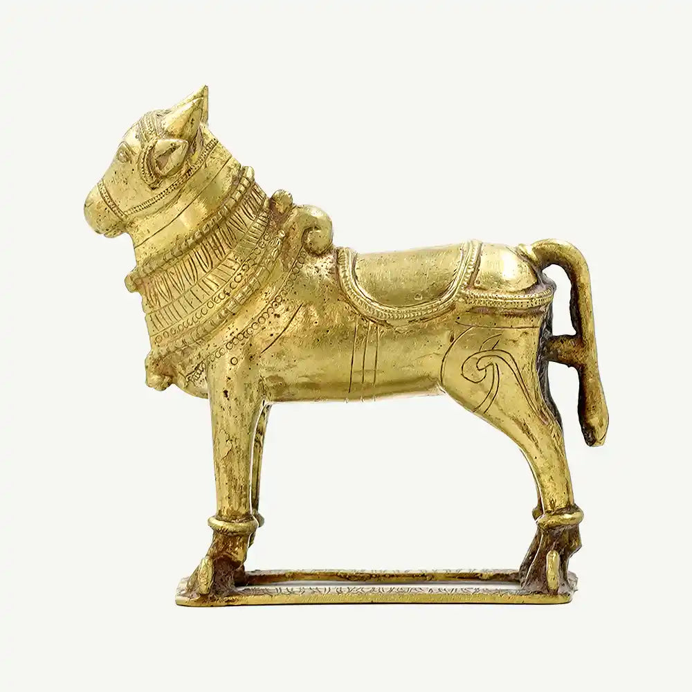 Brass Kamadhenu Cow Statue