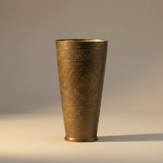 Vintage Solid Brass Traditional Drinking Tumbler