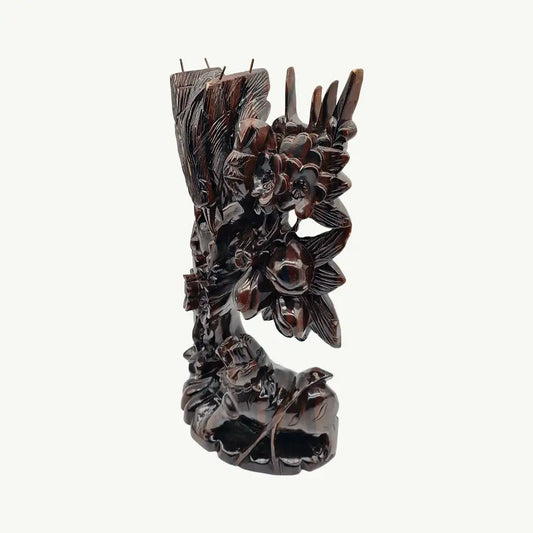 Intricate Oriental Wood Carving