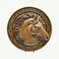 Decorative Art: Hand-Carved Wooden Horse Head Relief Plaque