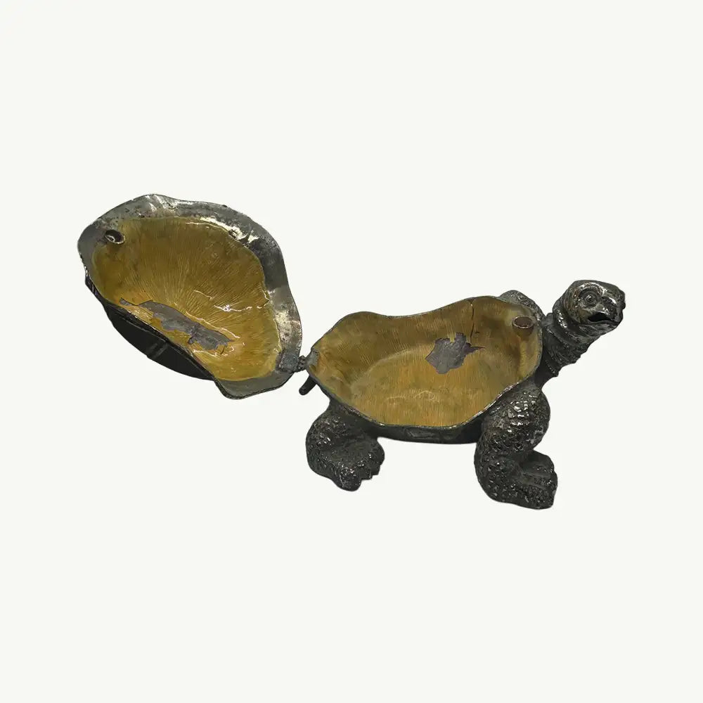 Heavy-Duty Metal Tortoise Figurine (Box)