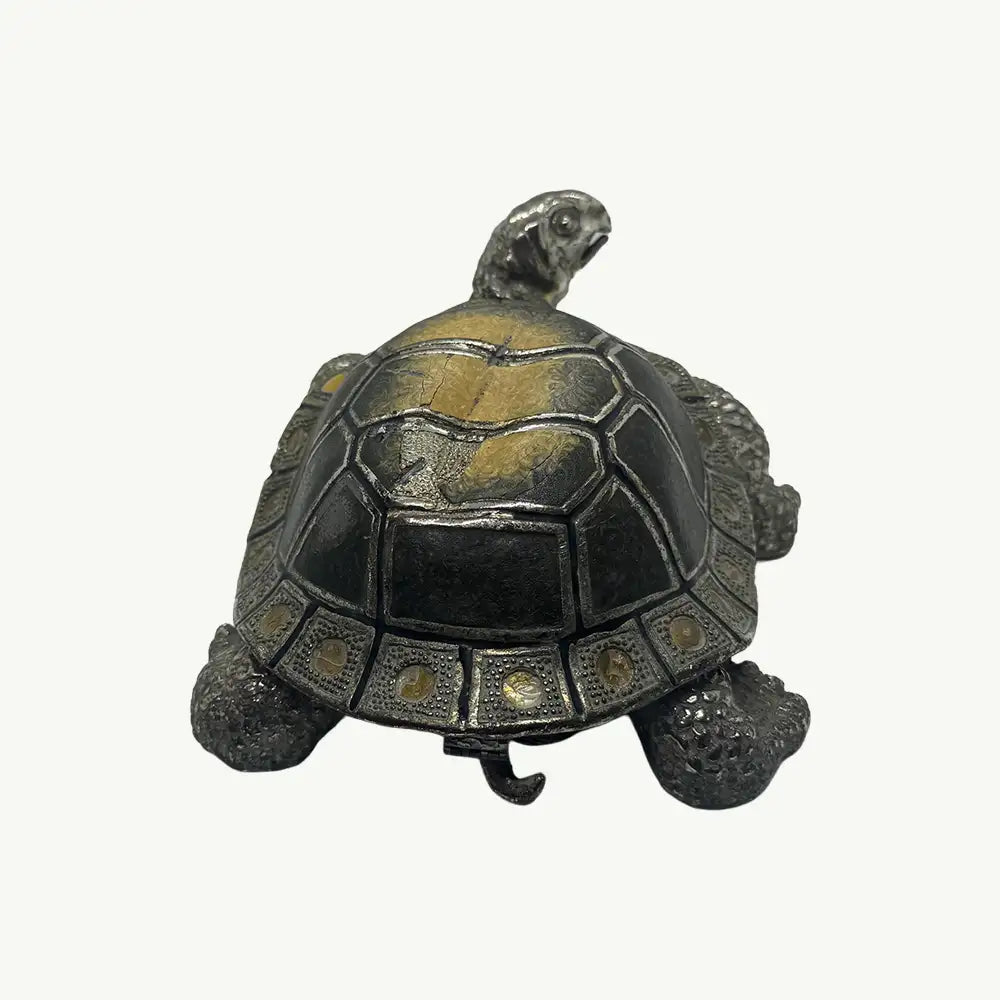 Heavy-Duty Metal Tortoise Figurine (Box)