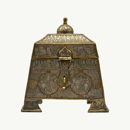 Antique Handcrafted Copper Money Safe