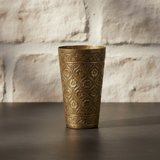 Vintage Solid Brass Traditional Drinking Tumbler 2