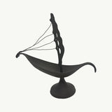 BRASS BOAT The ""Celestial Sail"" Hand-Cast Brass Sculpture