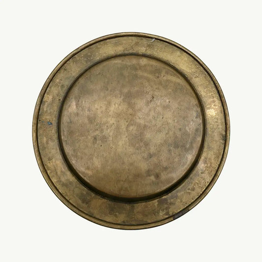 Antique Etched Copper Decorative Plate / Wall Hanging