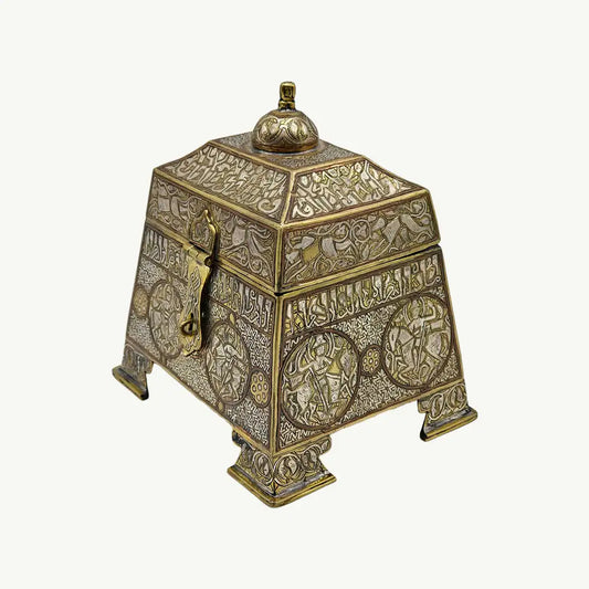 Antique Handcrafted Copper Money Safe