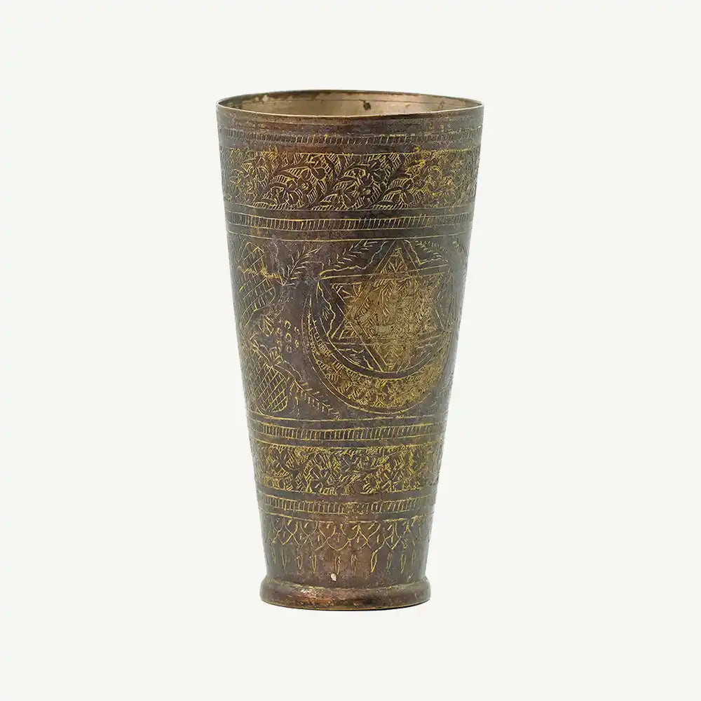 Vintage Solid Brass Traditional Drinking Tumbler