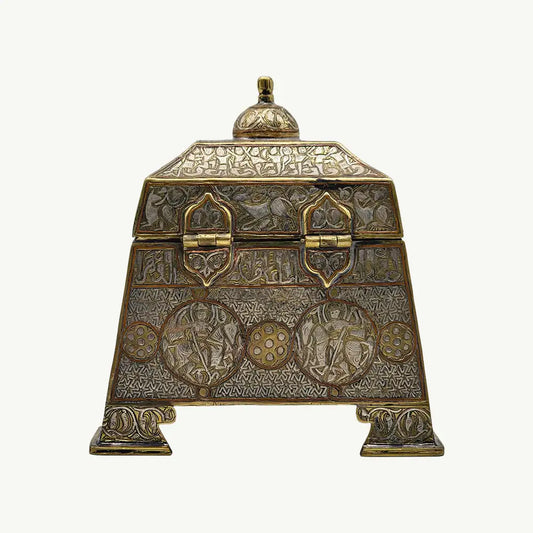 Antique Handcrafted Copper Money Safe