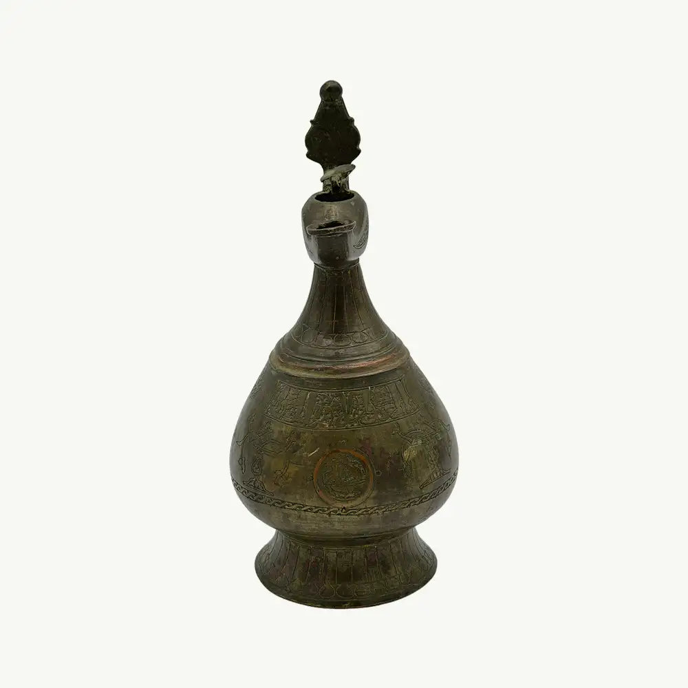 Afghan Copper Lidded Ceremonial Pot