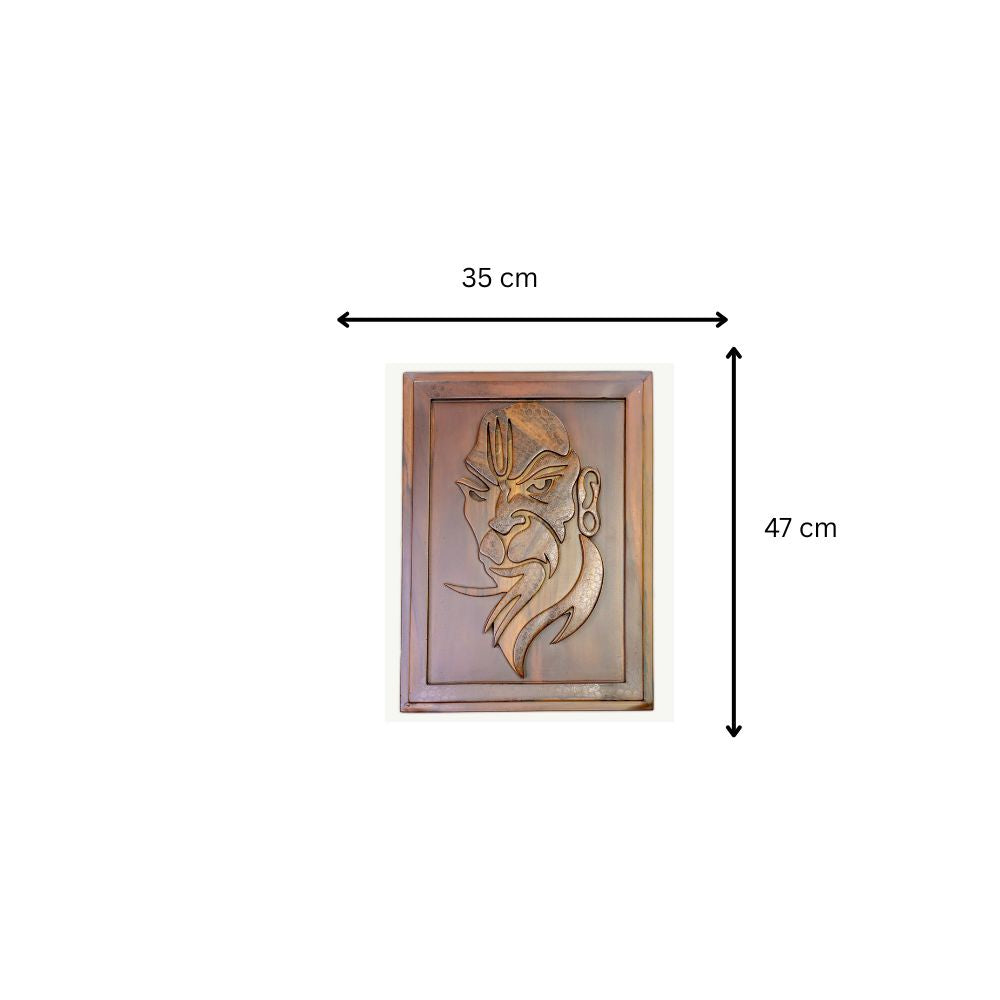 Divine Protector Hanuman Wood Wall Frame
