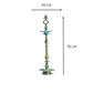 Ornate Traditional Metal Oil Lamp Stand with Patina
