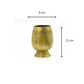 Engraved Brass Pedestal Goblet