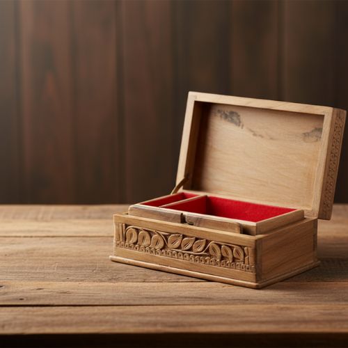 The "Heritage" Hand-Carved Walnut Dry Fruit Box
