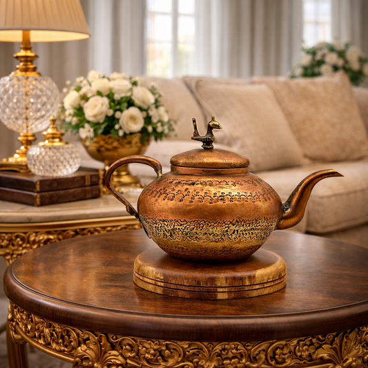 Hand-Engraved Vintage Kettle