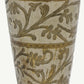 Vintage Hand-Etched Copper Glass | Middle Eastern Floral Engraved Cup | Collectible Metalware Vessel