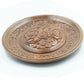 Ornate Blossom Wooden Plate