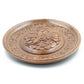 Ornate Blossom Wooden Plate