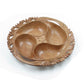 The "Gourmet Paisley" Hand-Carved Walnut Dry Fruit Tray