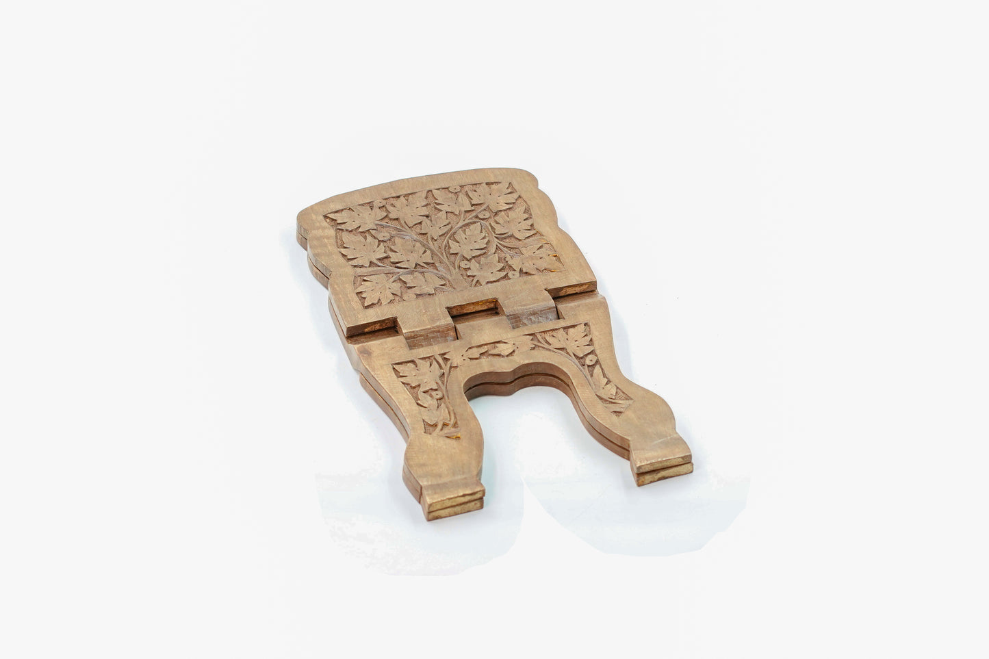 Hand-Carved Walnut wood Quran Stand (Rehal)
