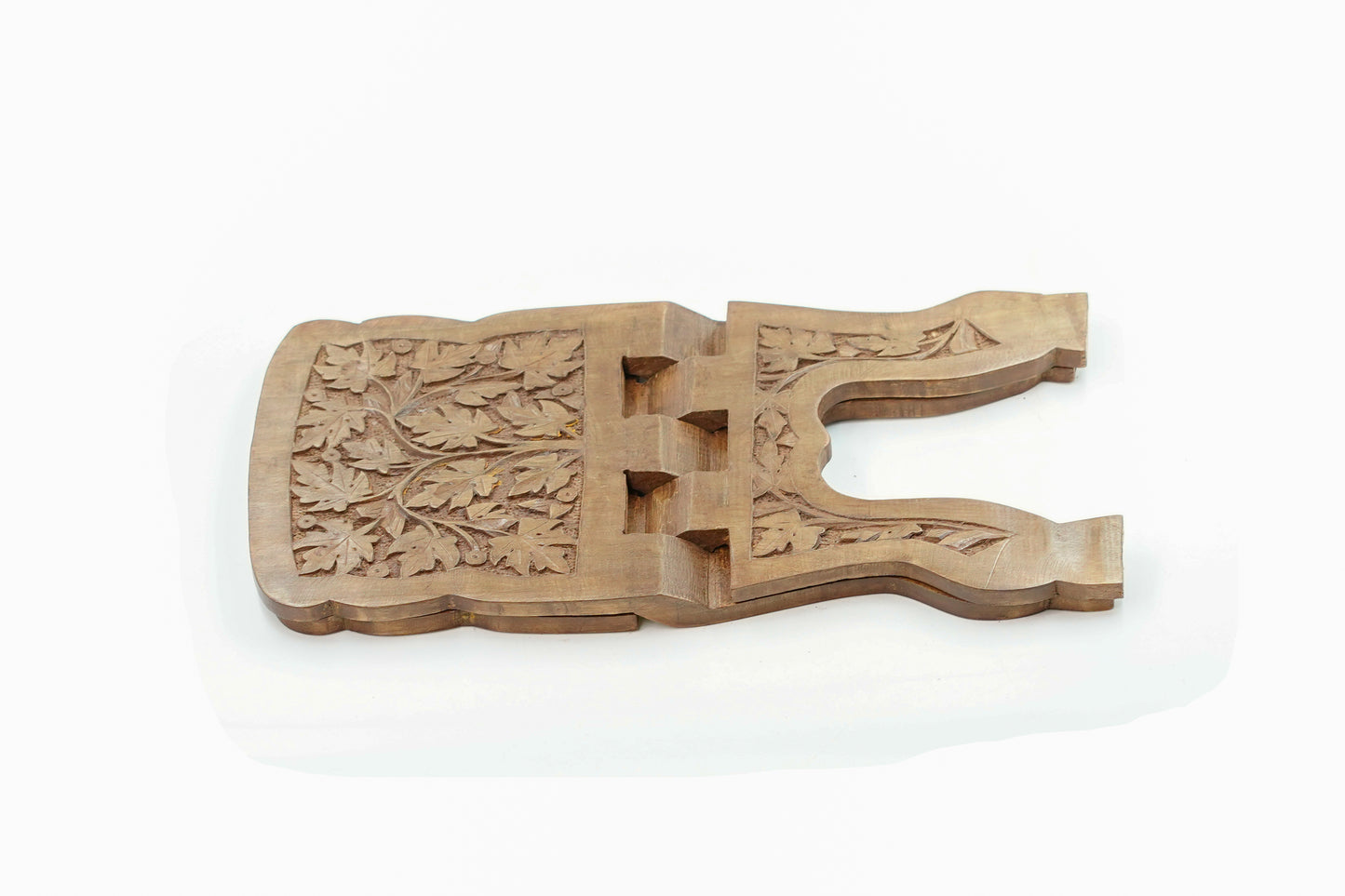 Hand-Carved Walnut wood Quran Stand (Rehal)