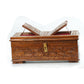 Hand-Carved Walnut Wood Holy Book Stand cum Storage Box