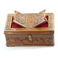 Hand-Carved Walnut Wood Holy Book Stand cum Storage Box