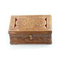 Hand-Carved Walnut Wood Holy Book Stand cum Storage Box