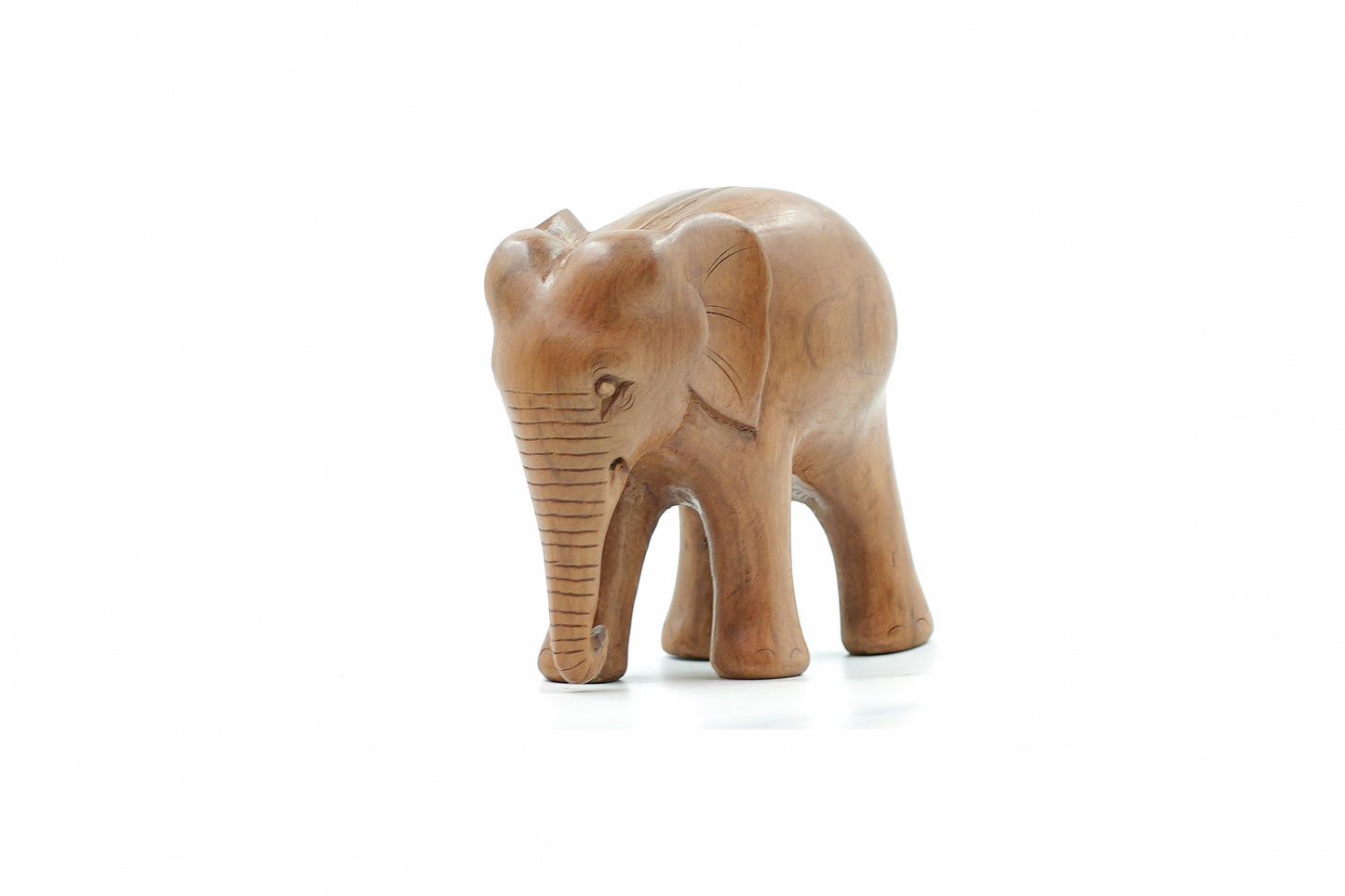 Majestic Elephant of Walnut Wood