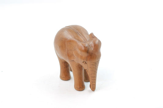 Majestic Elephant of Walnut Wood