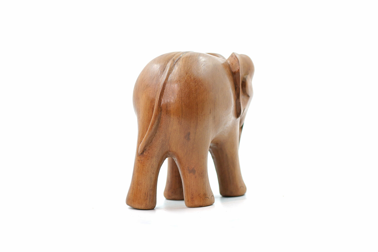 Majestic Elephant of Walnut Wood