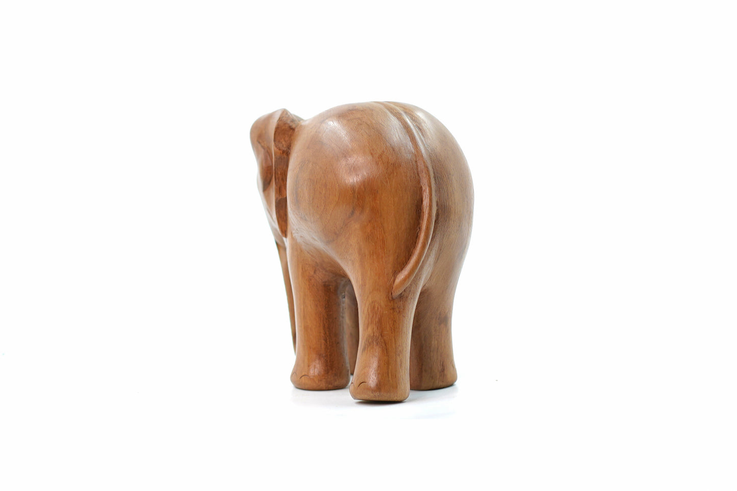 Majestic Elephant of Walnut Wood