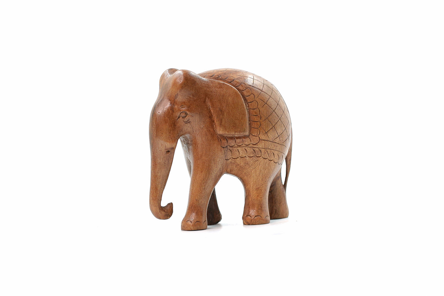 Royal Walnut Wood Elephant