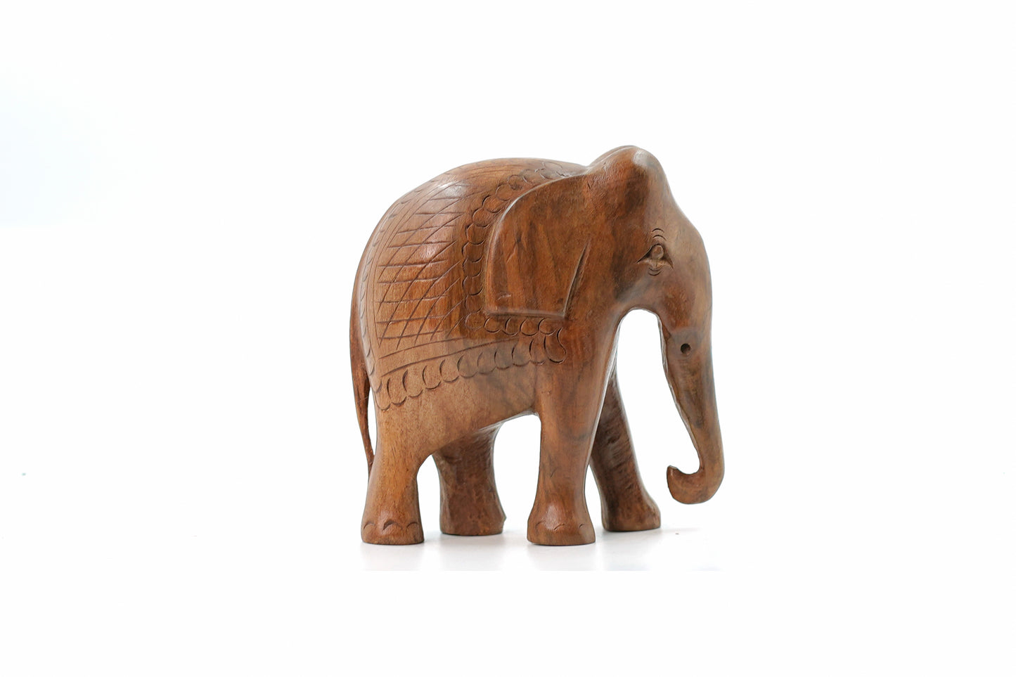 Royal Walnut Wood Elephant