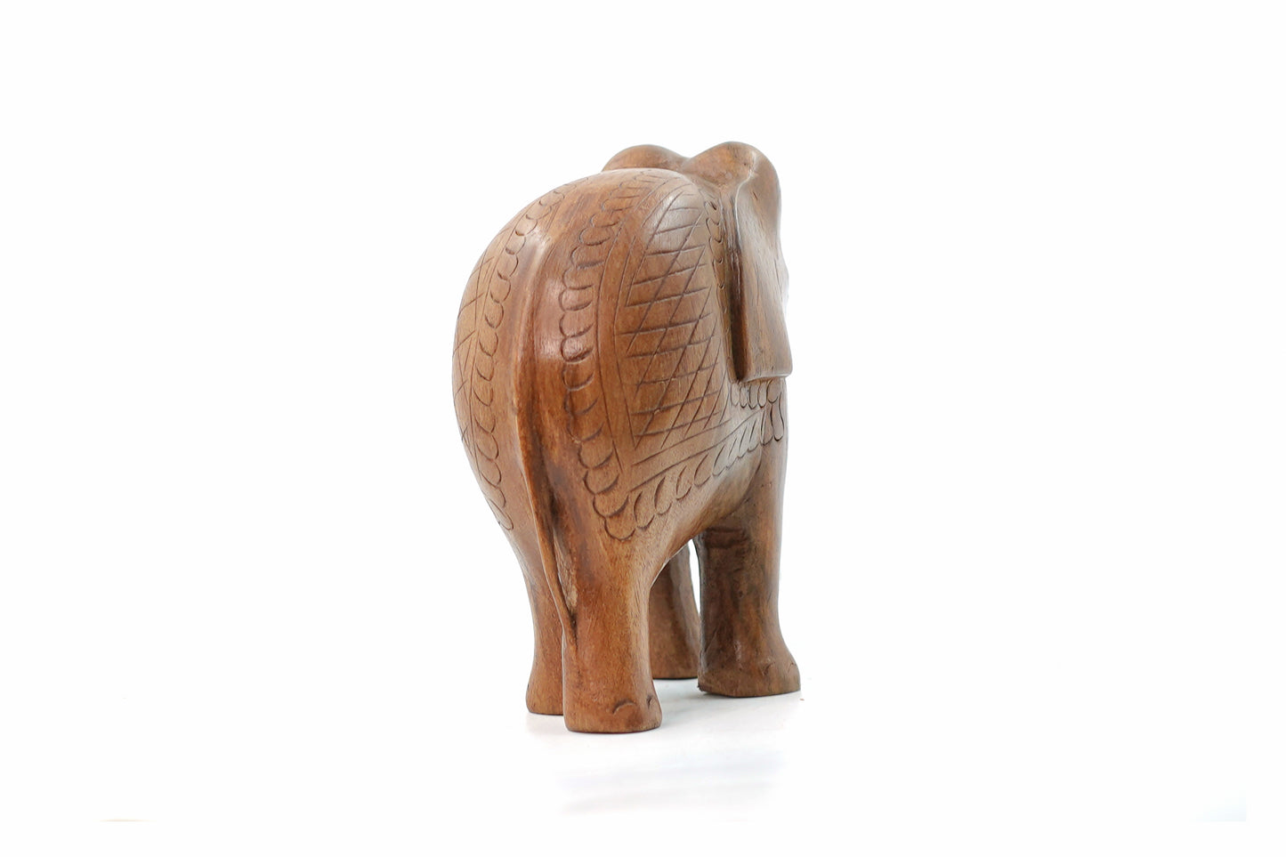 Royal Walnut Wood Elephant