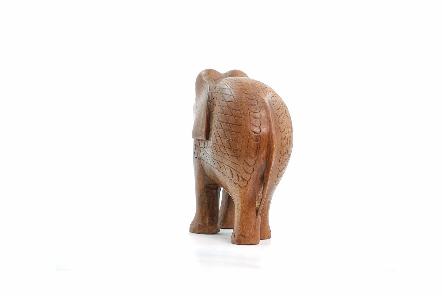 Royal Walnut Wood Elephant
