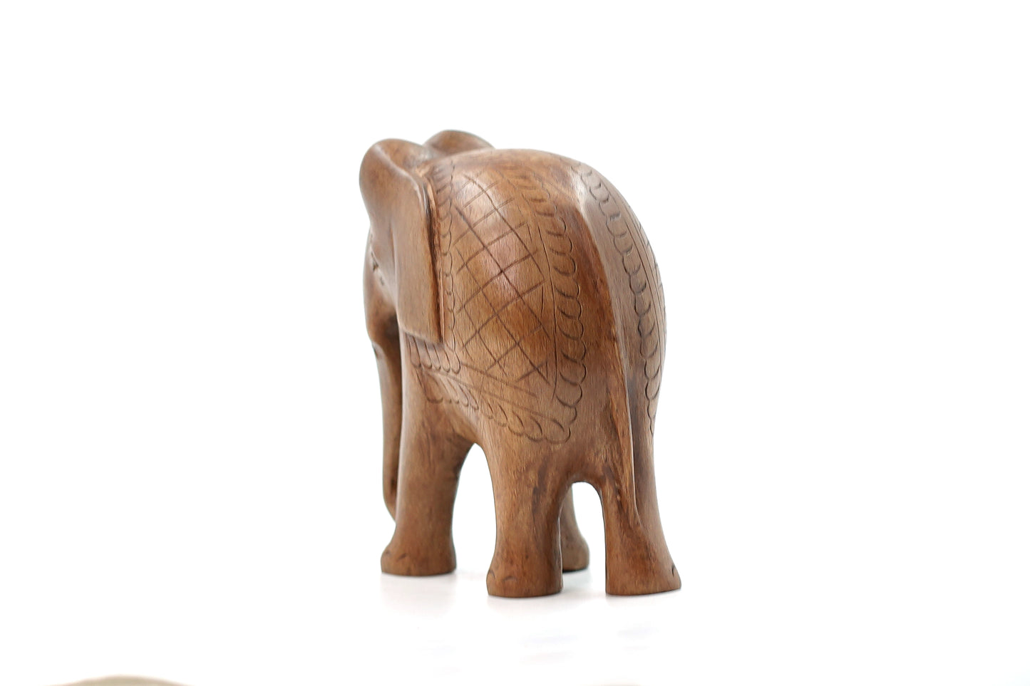 Royal Walnut Wood Elephant