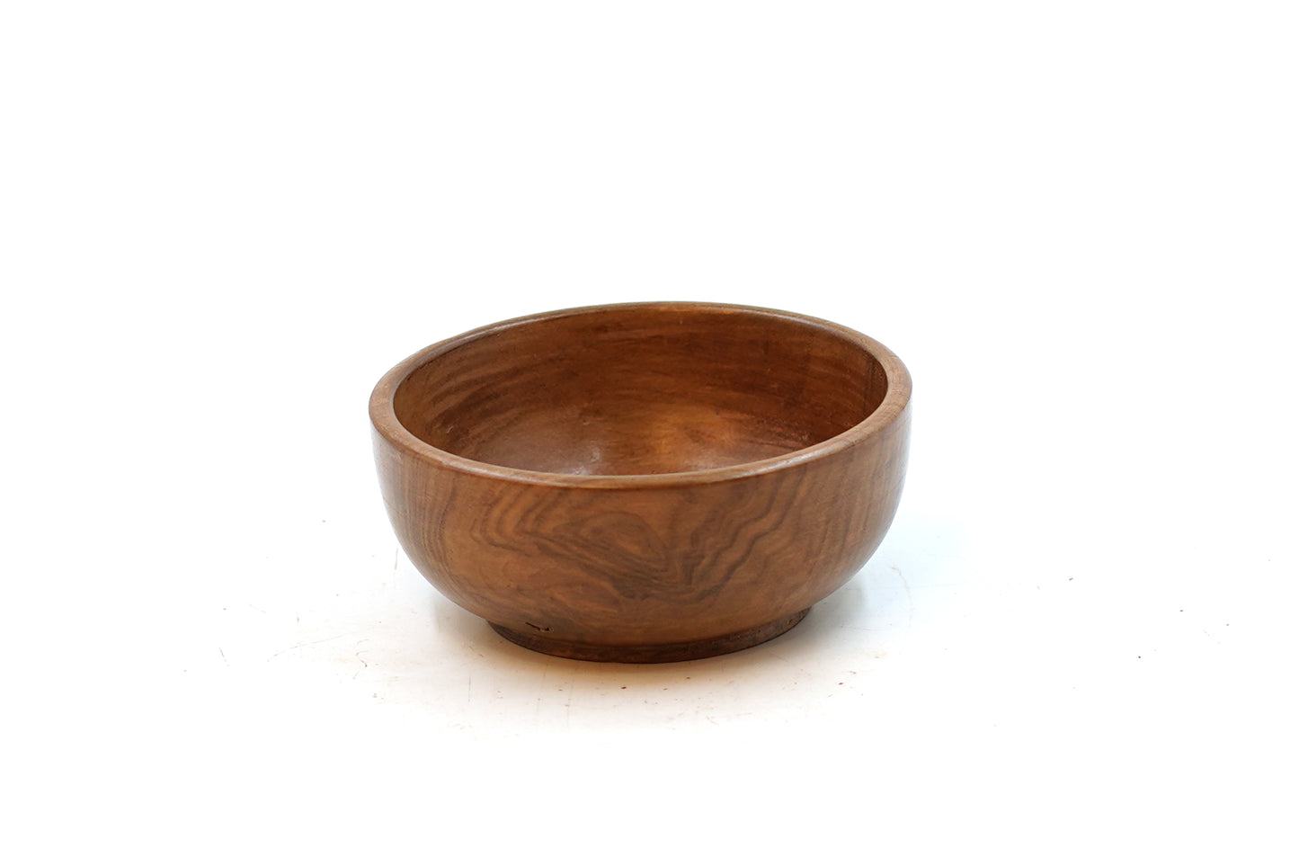 Amber Glow Walnut Wood Bowl