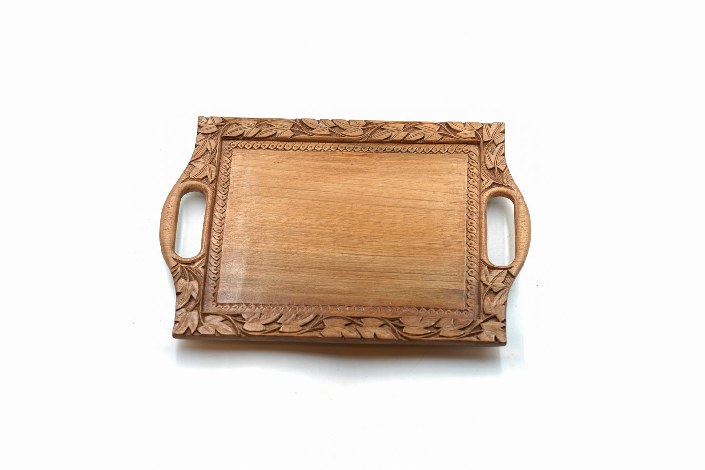 Ebon Horizon Walnut Wood Tea Tray