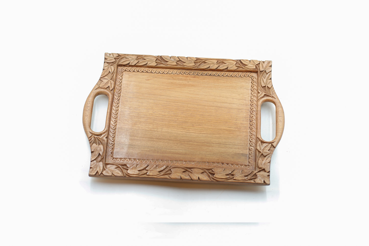 Ebon Horizon Walnut Wood Tea Tray