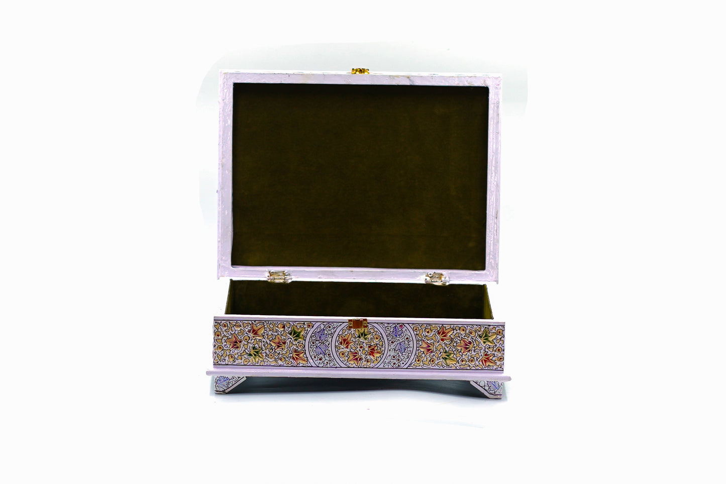 Divine Blossom Paper Mache Holy Book Stand & Storage Box