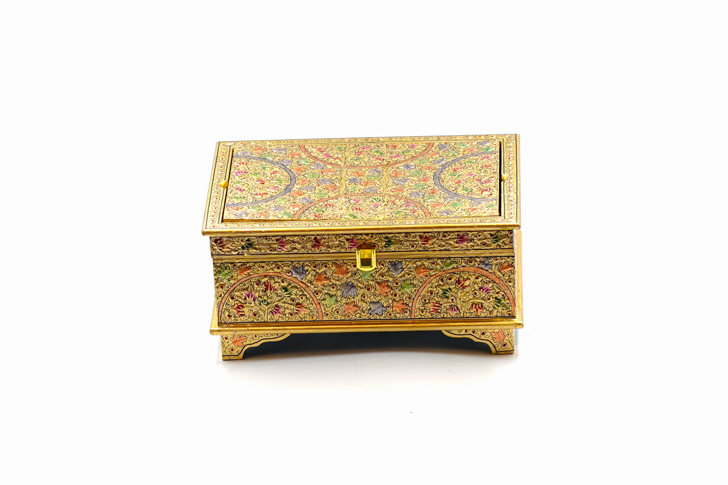 Golden Reverence Paper Mache Holy Book Stand & Storage Box
