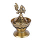 Brass Loban Mabkhara/Bakhoor Incense Burner With Peacock Incense