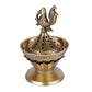Brass Loban Mabkhara/Bakhoor Incense Burner With Peacock Incense