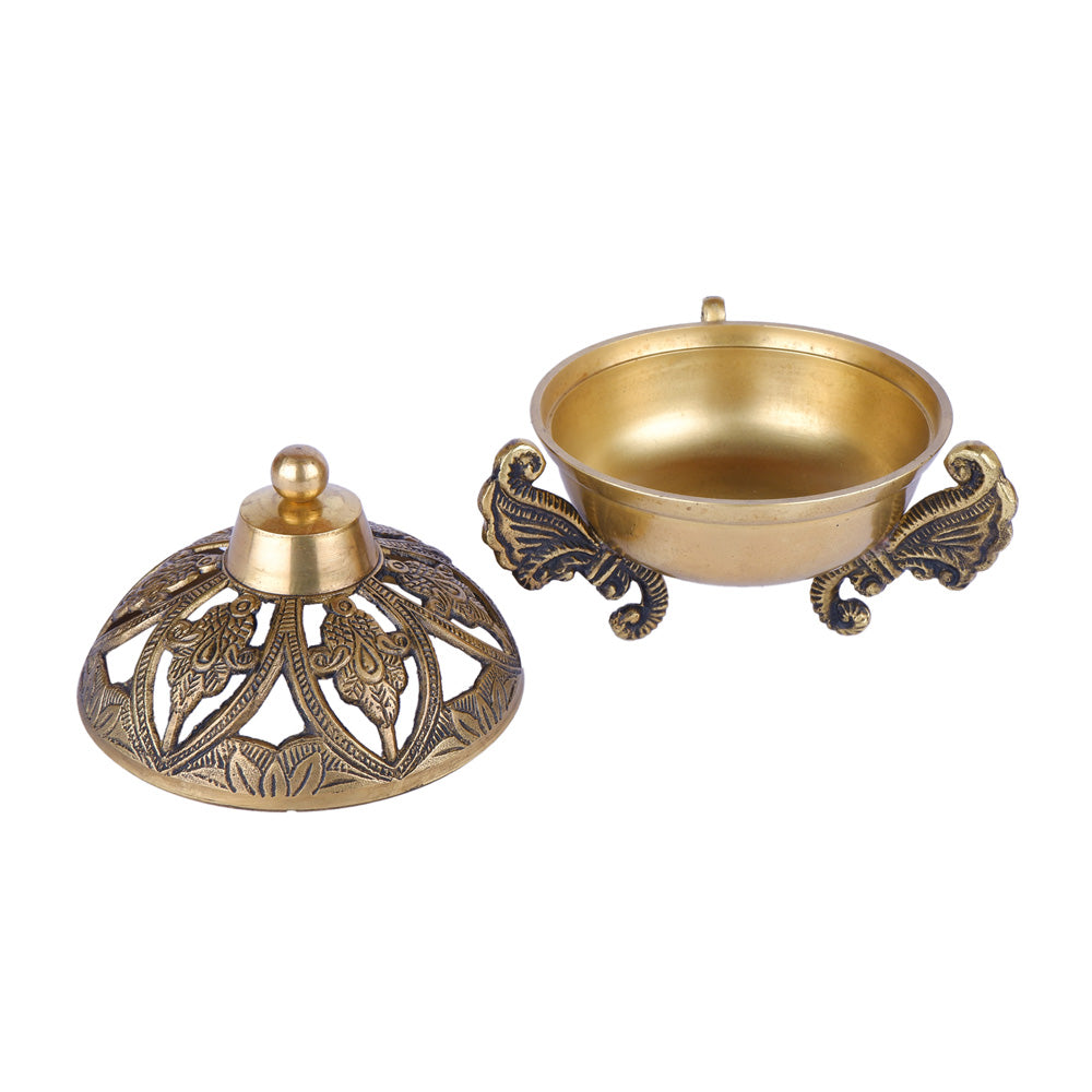 Traditional Brass Mabkhara for Bakhoor & Loban