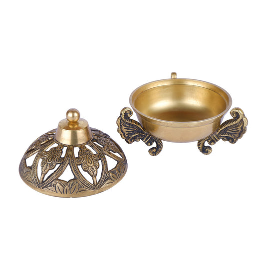 Traditional Brass Mabkhara for Bakhoor & Loban